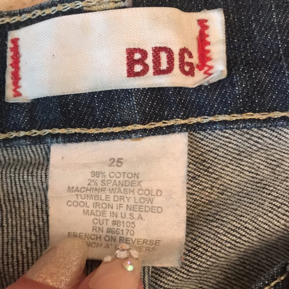 BDG ladies denim cropped jeans  size 25 - Picture 4 of 9